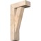 Ekena Millwork Traditional Block Smooth Bracket w/ Offset Brace, Douglas Fir, 5 1/2"W x 14"D x 26"H BKT0604X14X26TRA05SDF - alternate 1